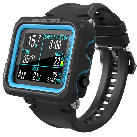 Shearwater Peregrine dive computer with full-color display